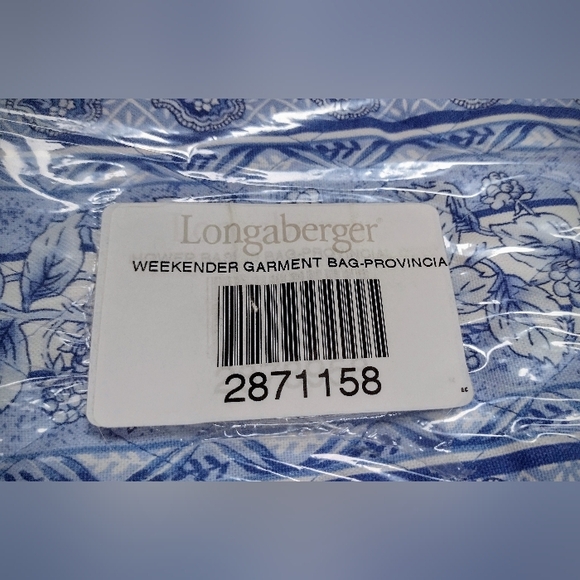 Longaberger Weekender Garment Bag For Travel - Provincial Paisley - BRAND NEW!!! - Picture 5 of 7